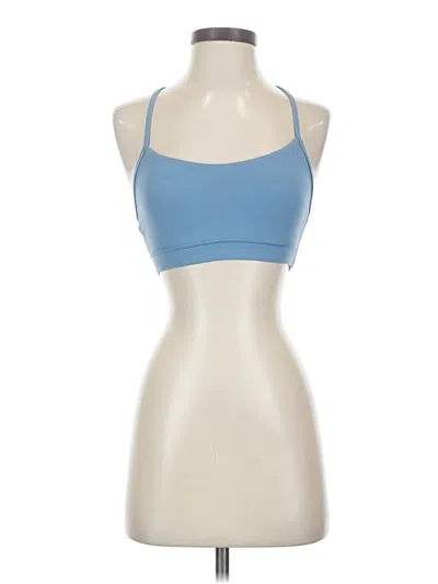 Pre-owned Crz Yoga Tank Top Blue Halter Neckline Tops