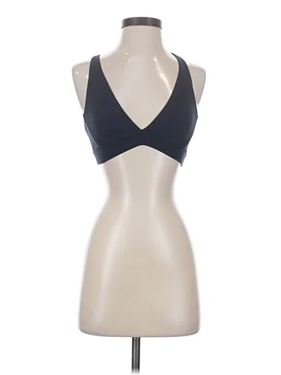 Pre-owned Crz Yoga Tank Top Blue Halter Neckline Tops