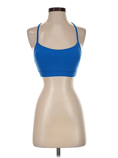 Pre-owned Crz Yoga Tank Top Blue Halter Neckline Tops