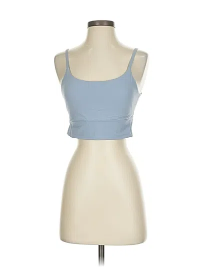Pre-owned Crz Yoga Tank Top Blue Strapless Neckline Tops