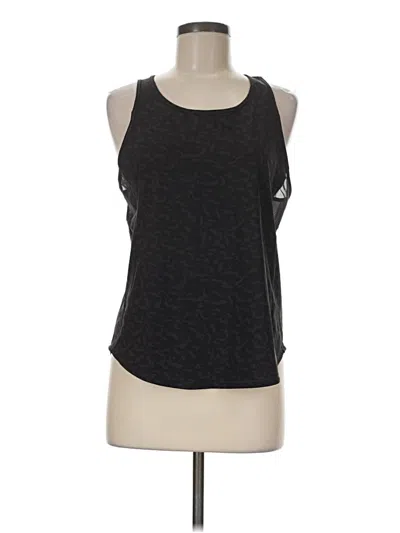 Pre-owned Crz Yoga Tank Top Gray Halter Neckline Tops