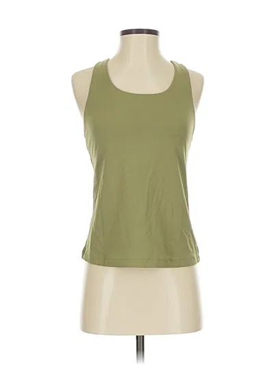 Pre-owned Crz Yoga Tank Top Green Halter Neckline Tops
