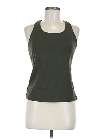Pre-owned Crz Yoga Tank Top Green Halter Neckline Tops