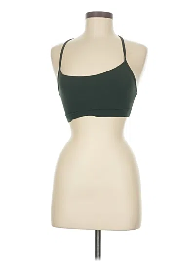 Pre-owned Crz Yoga Tank Top Green Halter Neckline Tops