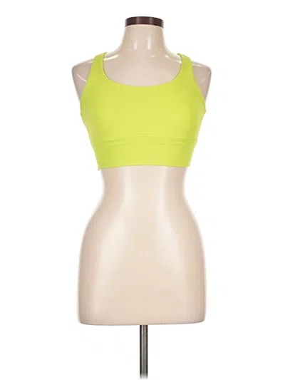 Pre-owned Crz Yoga Tank Top Green Halter Neckline Tops