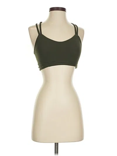 Pre-owned Crz Yoga Tank Top Green Strapless Neckline Tops