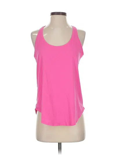 Pre-owned Crz Yoga Tank Top Pink Halter Neckline Tops