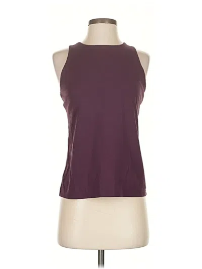 Pre-owned Crz Yoga Tank Top Purple Halter Neckline Tops