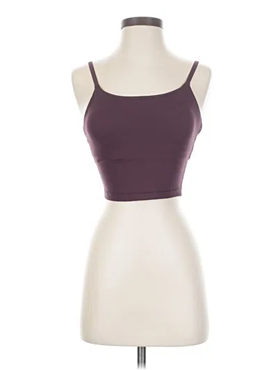 Pre-owned Crz Yoga Tank Top Purple Strapless Neckline Tops
