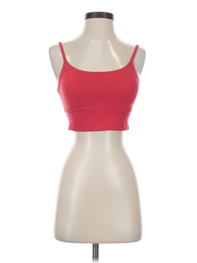 Pre-owned Crz Yoga Tank Top Red Strapless Neckline Tops