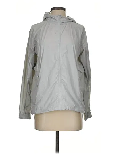 Pre-owned Crz Yoga Windbreaker Jacket In Gray