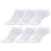 Csg Boys  Youth 6 Pack No Show Socks In White