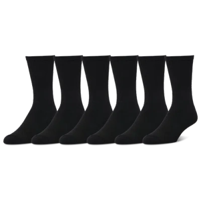 Csg Crew Socks 6 Pack In Black