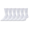 Csg Crew Socks 6 Pack In White
