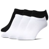 Csg Mens  6 Pack Cushion No Show Socks In White/black