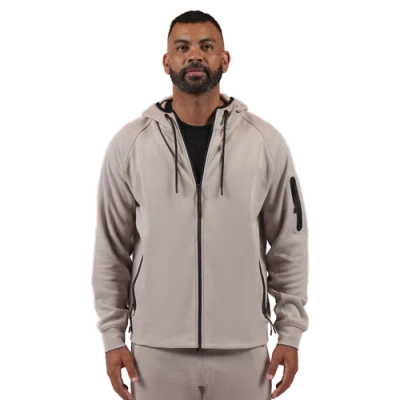 Csg Mens  Commuter Full Zip Hoodie In Cement
