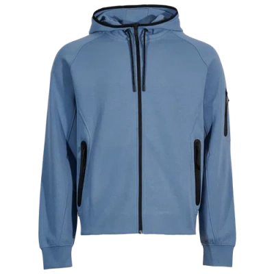 Csg Mens  Commuter Full-zip Hoodie In Electric Blue/electric Blue
