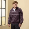 Csg Mens  Icon Track Jacket In Burgundy