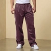 Csg Mens  Icon Track Pants In Burgundy