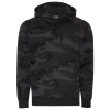 Csg Fleece Pullover Hoodie In Black Camo/gray