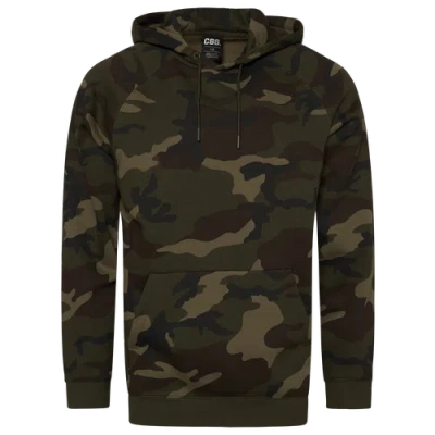 Csg Mens  Fleece Pullover Hoodie In Jungle Camo/black
