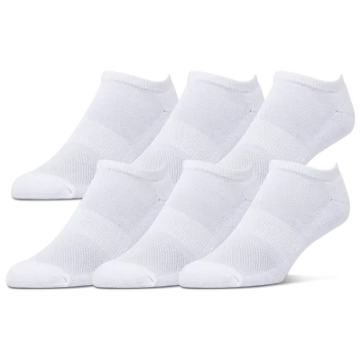 Csg No Show Socks 6 Pack In White