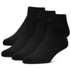 Csg Womens  6 Pack Quarter Socks In Black