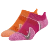 Csg Womens  Repreve Run Tab 2 Pack Socks In Pink/orange