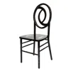 Csp Commercial Seating Products Iris Wood Stacking Chair In Solid Black Wash
