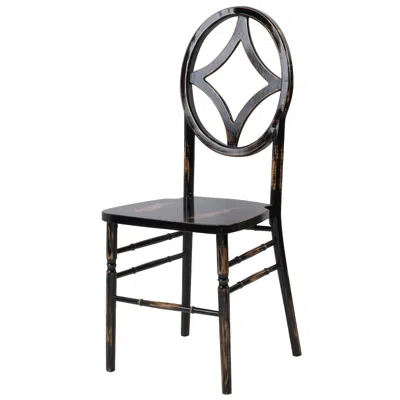 Csp Commerical Seating Products Diamond Lime Black Wash Wood Chairs In Brown