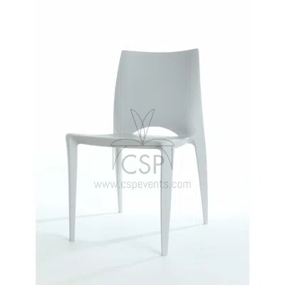 Csp Commerical Seating Products Light Grey Crescent Dining Chairs