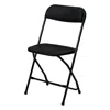 Csp Commerical Seating Products Poly Black Folding Chairs In Black