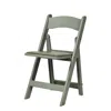 Csp Commerical Seating Products Resin Flint-grey Folding Chairs In Green