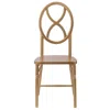 Csp Commerical Seating Products Sandglass Gold Wood Chairs In Neutral