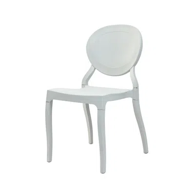 Csp Commerical Seating Products White Emma Armless Chairs