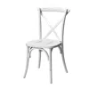 Csp Commerical Seating Products White Wash Crossback Dining Chairs