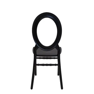 Csp Set Of 2 O Back Chair - Black