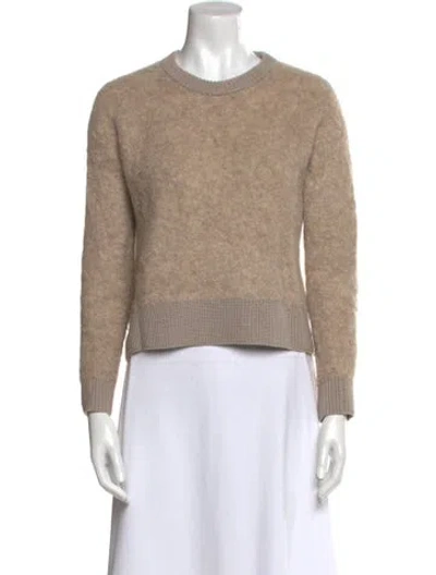 Pre-owned Ct Plage Alpaca Crew Neck Sweater In Neutral