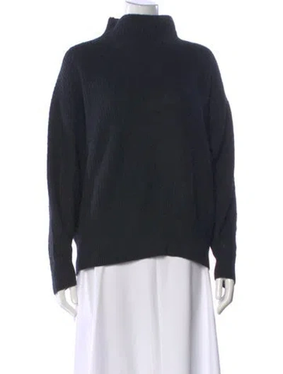 Pre-owned Ct Plage Alpaca Mock Neck Sweater In Black