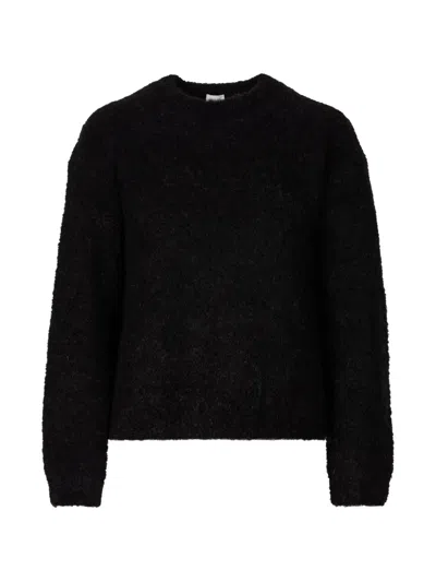 Ct Plage Bouclé Long-sleeve Sweater In Black