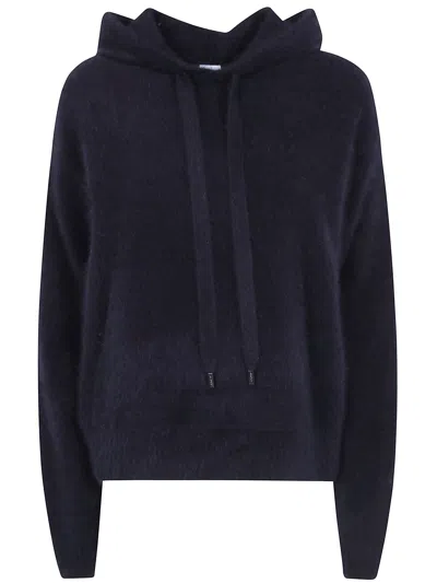 Ct Plage Brushed-finish Wool Hoodie In Black
