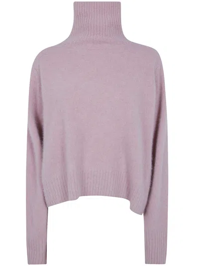 Ct Plage C. T. Plage Sweater High Neck Pullover In Pink