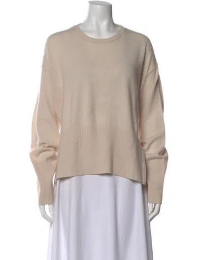 Pre-owned Ct Plage Cashmere Crew Neck Sweater In Neutral