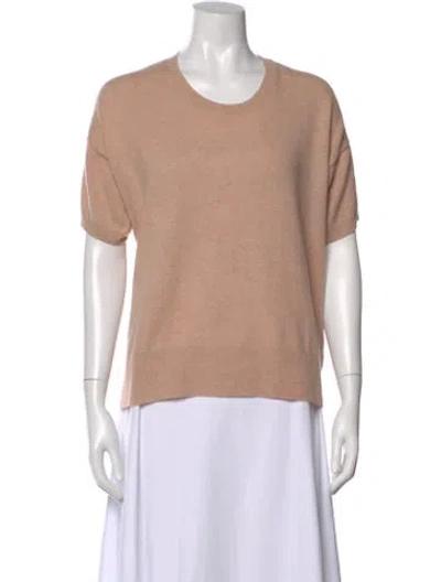 Pre-owned Ct Plage Cashmere Crew Neck Sweater In Neutral