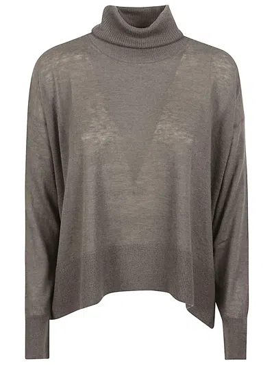Ct Plage Cashmere High-neck Sweater In Brown