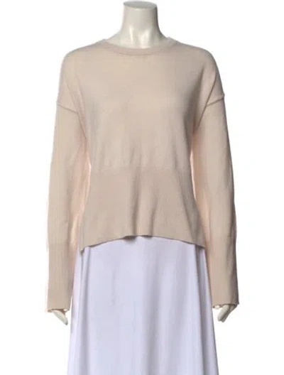 Pre-owned Ct Plage Cashmere Scoop Neck Sweater In Neutrals