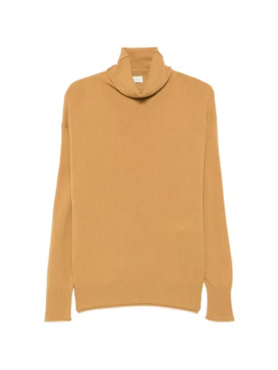 Ct Plage Cashmere Turtle-neck Sweater In Yellow