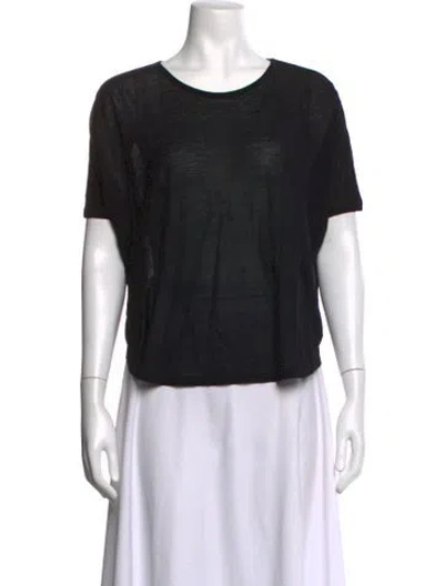 Pre-owned Ct Plage Crew Neck Short Sleeve T-shirt In Black
