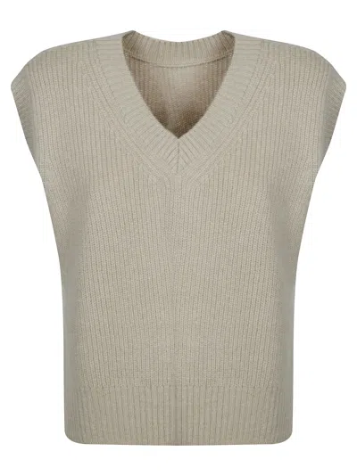 Ct Plage Ctplage High Neck Long Sleeve Pullover In Neutral