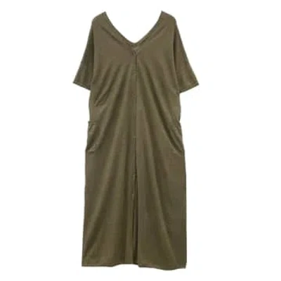 Ct Plage Dress For Woman Ct24135 Khaki In Neutrals